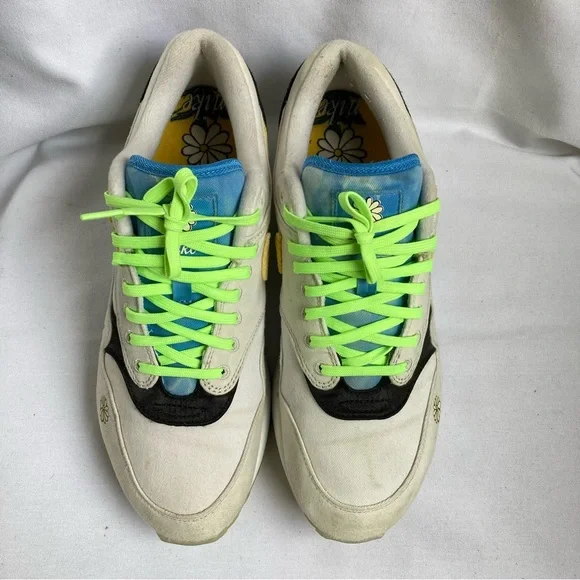 Nike Air Max 1 'Spring Daisy' White Gray/Green Sneaker CW6031-100 - Picture 5 of 10